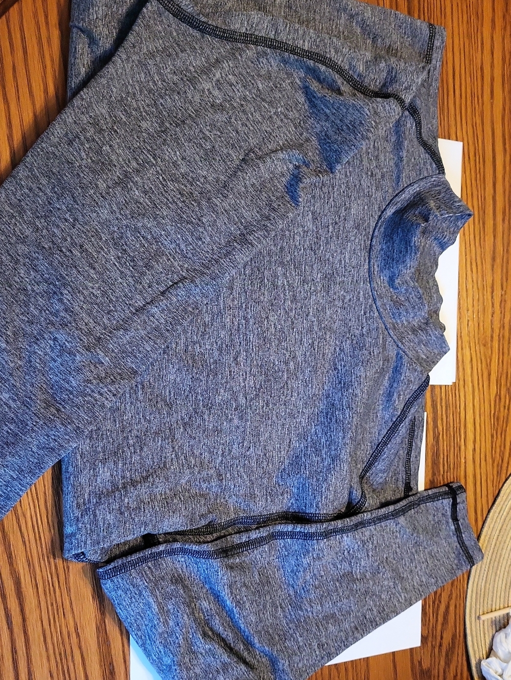 Champion Heather Gray Long Sleeve Athletic Top
